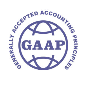 GAAP stamp - Generally Accepted Accounting Principles emblem